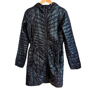 𝅺the NORTH FACE Black Athleisure Puffer Long Jacket Size Small